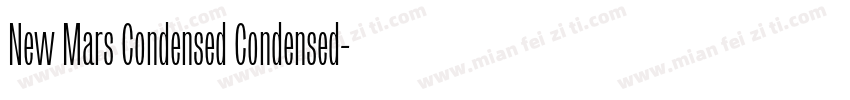 New Mars Condensed Condensed字体转换